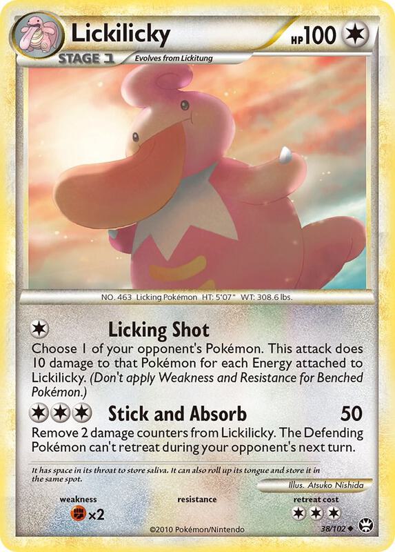 Lickilicky Pokemon card from Triumphant