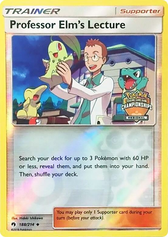 Professor Elm's Lecture Pokemon card from League & Championship Cards
