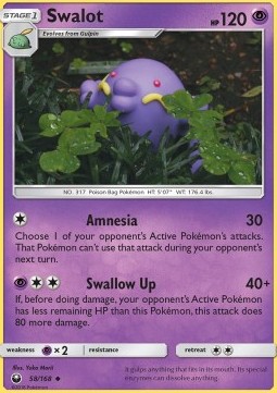 Swalot Pokemon card from Celestial Storm
