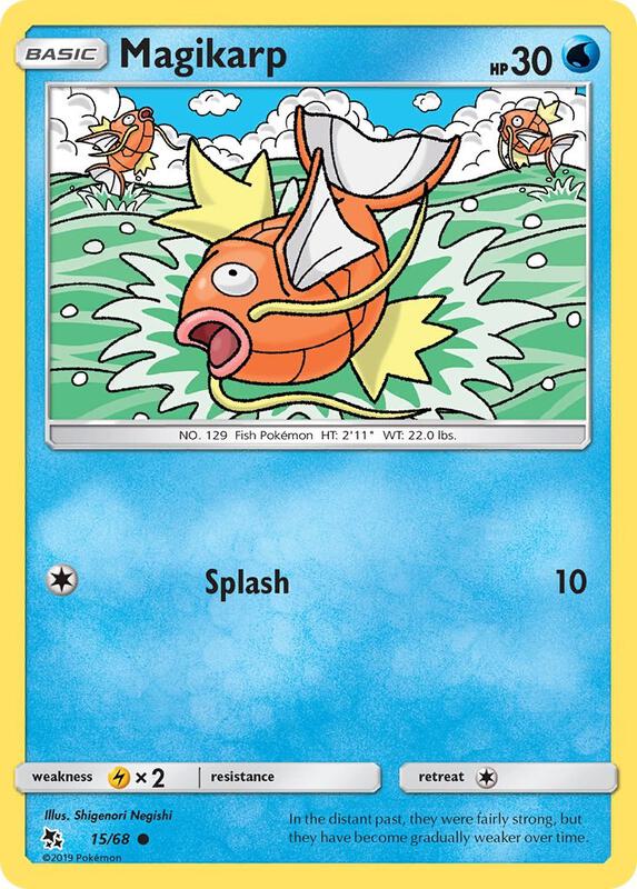 Magikarp Pokemon card from Hidden Fates