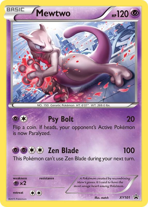 Mewtwo - XY101 Pokemon card from XY Promos
