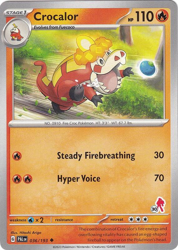 Crocalor - Armarouge 30 Pokemon card from Battle Academy 2024