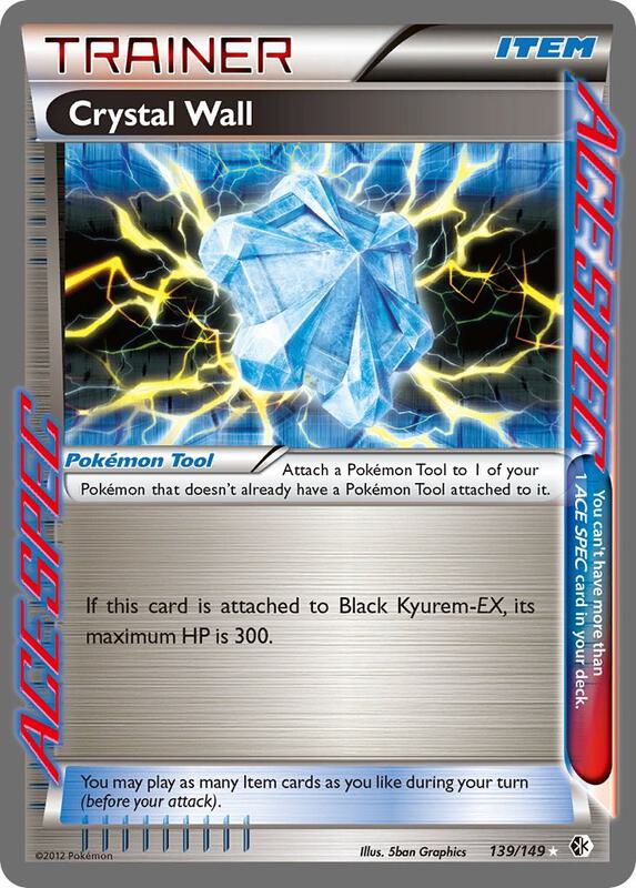 Crystal Wall Pokemon card from Boundaries Crossed