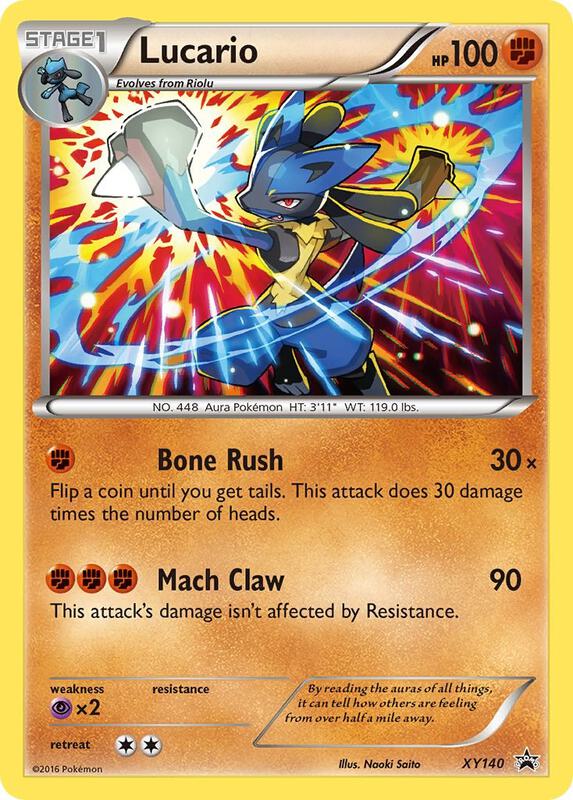 Lucario - XY140 Pokemon card from XY Promos