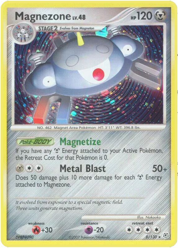 Magnezone Pokemon card from Diamond and Pearl