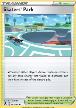 Skaters' Park Pokemon card from Fusion Strike