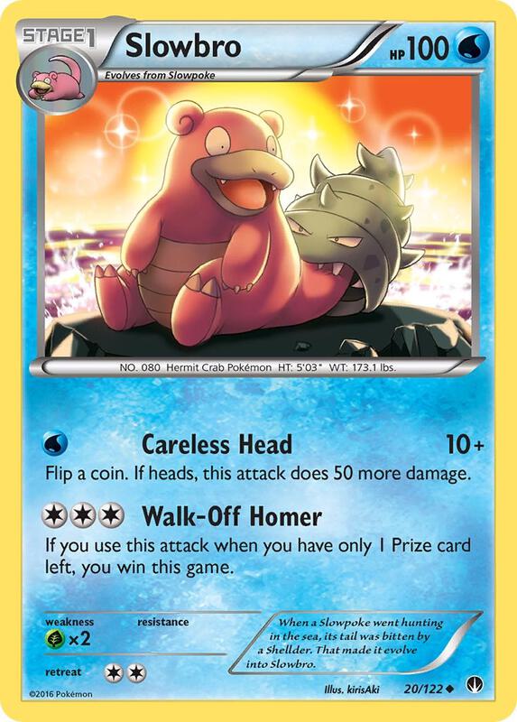 Slowbro Pokemon card from XY - BREAKpoint