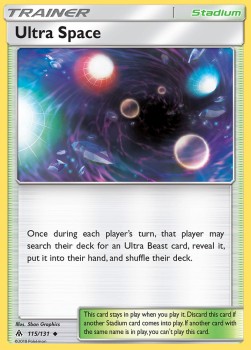 Ultra Space Pokemon card from Forbidden Light