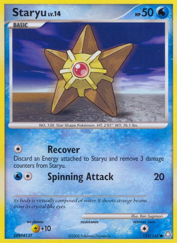 Staryu Pokemon card from Legends Awakened