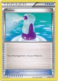 Potion Pokemon card from Kalos Starter Set