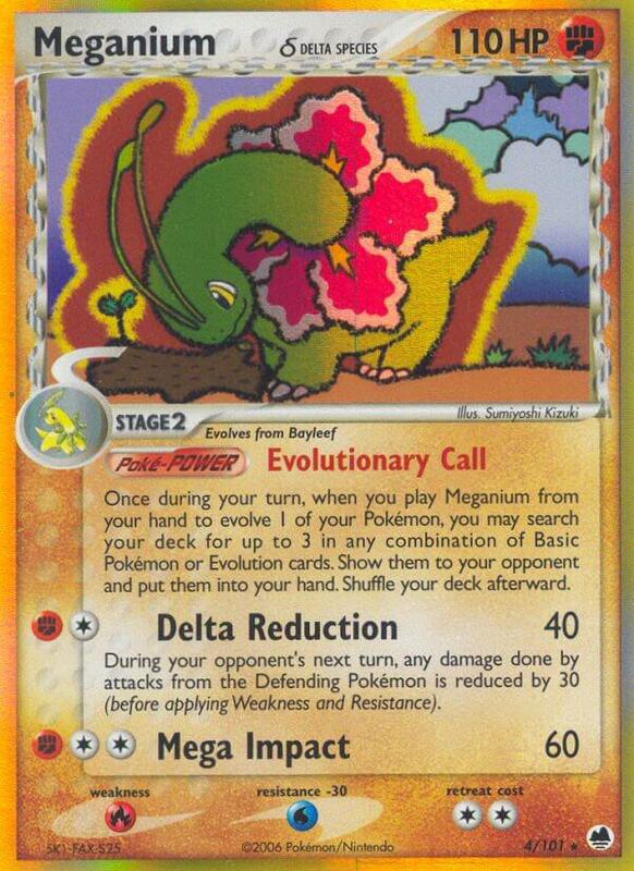 Meganium (Delta Species) Pokemon card from Dragon Frontiers