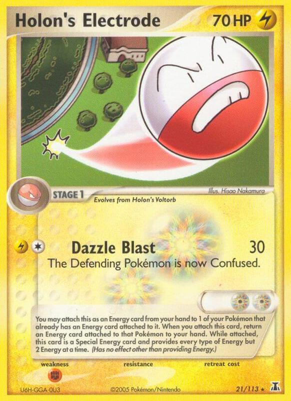 Holon's Electrode Pokemon card from Delta Species