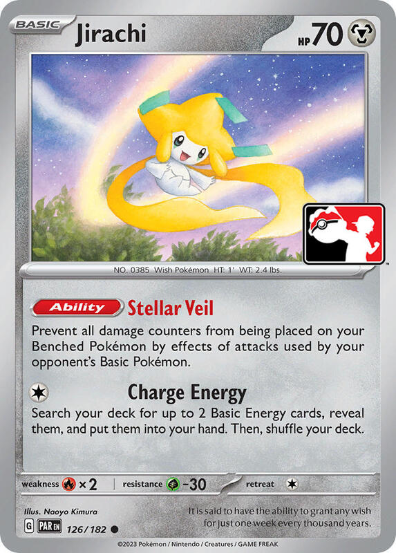 Jirachi Pokemon card from Prize Pack Series Cards