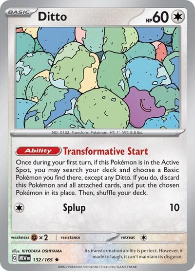 Ditto Pokemon card from Deck Exclusives