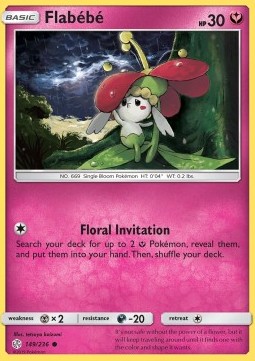 Flabébé (Holo) Pokemon card from Cosmic Eclipse