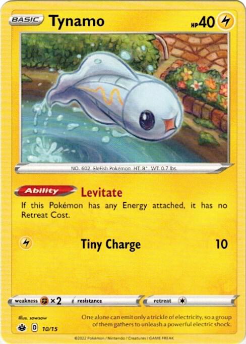 Tynamo Pokemon card from McDonald's Promos 2022