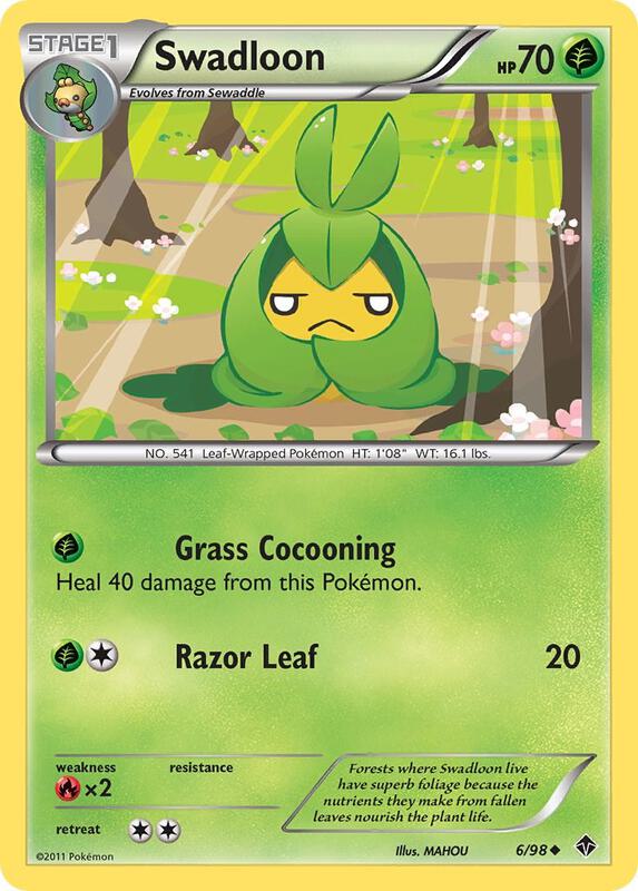 Swadloon (6) Pokemon card from Emerging Powers