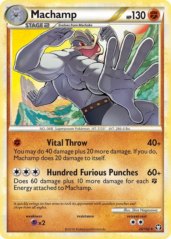 Machamp Pokemon card from Triumphant