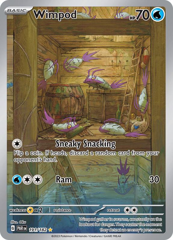 Wimpod Pokemon card from SV04: Paradox Rift