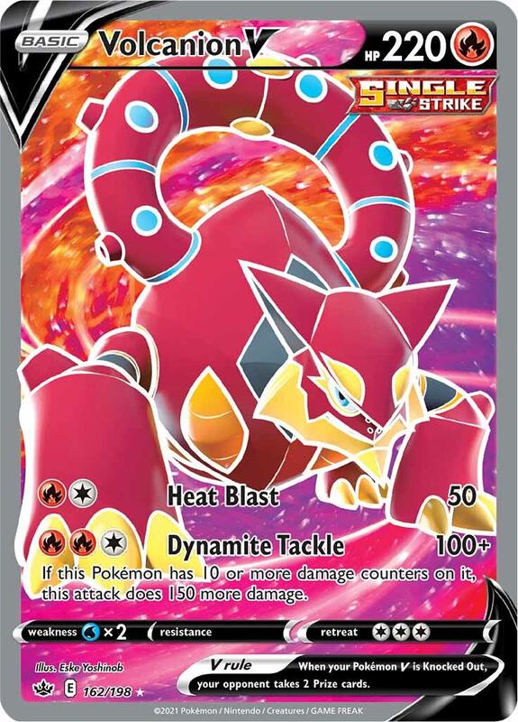 Volcanion V (Full Art) Pokemon card from SWSH06: Chilling Reign