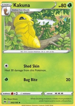 Kakuna Pokemon card from Vivid Voltage