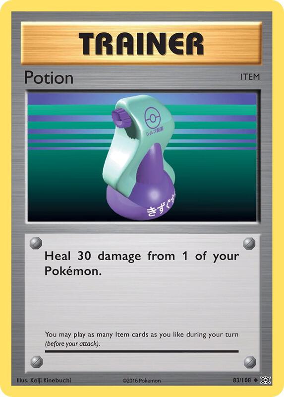 Potion Pokemon card from XY - Evolutions