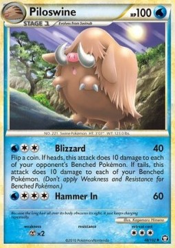 Piloswine Pokemon card from Triumphant