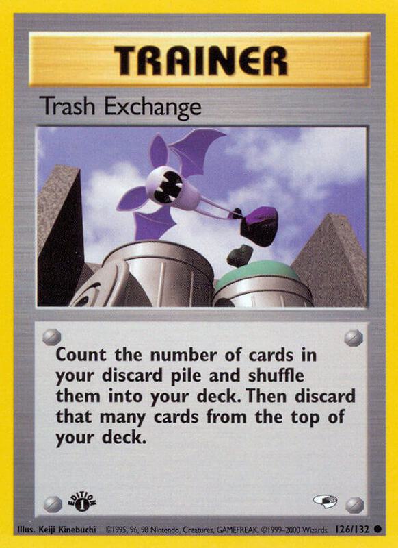 Trash Exchange Pokemon card from Gym Heroes