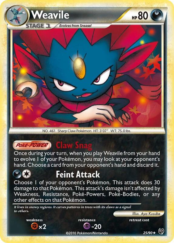 Weavile Pokemon card from Undaunted