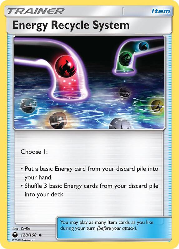 Energy Recycle System Pokemon card from SM - Celestial Storm
