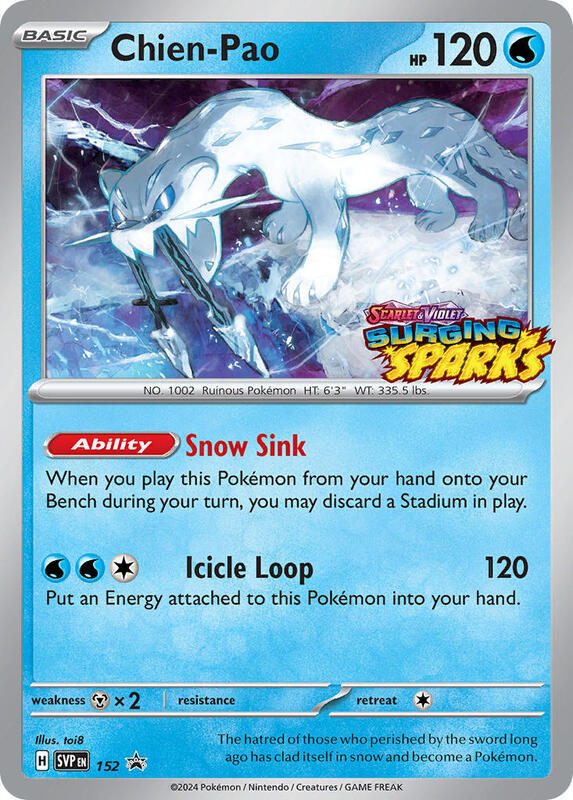 Chien-Pao - 152 Pokemon card from SV: