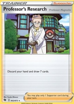 Professor's Research Pokemon card from Champion's Path