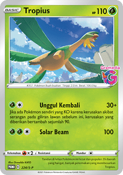 Tropius (S-P/ID 224) Sword & Shield Indonesian Promos ID