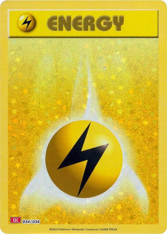 Basic Lightning Energy Pokemon card from Trading Card Game Classic