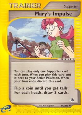 Mary's Impulse Pokemon card from Expedition Base Set