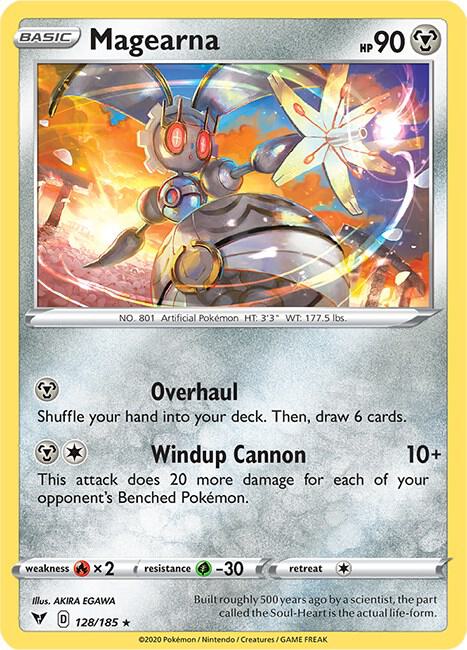 Magearna Pokemon card from SWSH04: Vivid