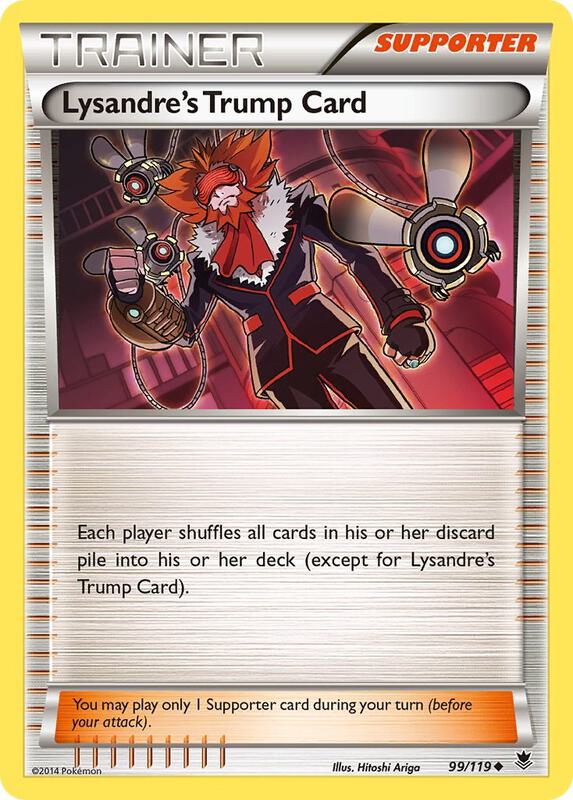 Lysandre's Trump Card Pokemon card from XY - Phantom Forces