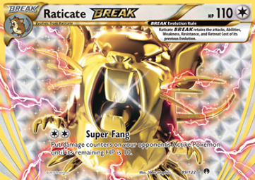Raticate BREAK Pokemon card from BREAKpoint