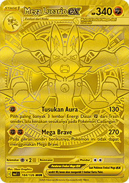Mega Lucario ex Pokemon card from Mega Evolution IDTH