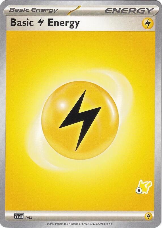 Basic Lightning Energy - Pikachu 8 Pokemon card from Battle Academy 2024