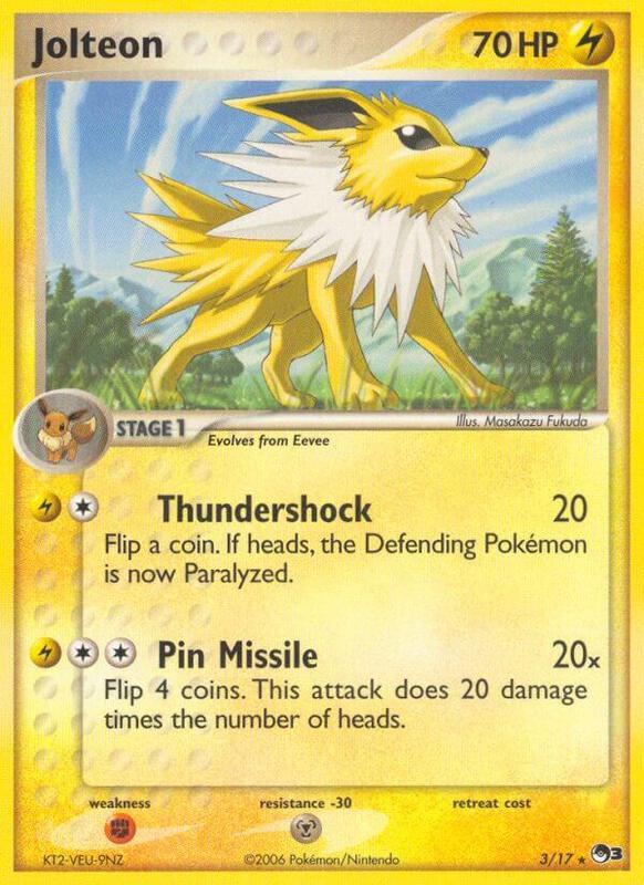 Jolteon Pokemon card from POP Series 3