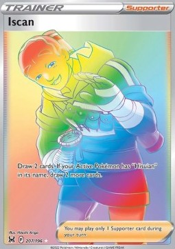 Iscan Pokemon card from Lost Origin