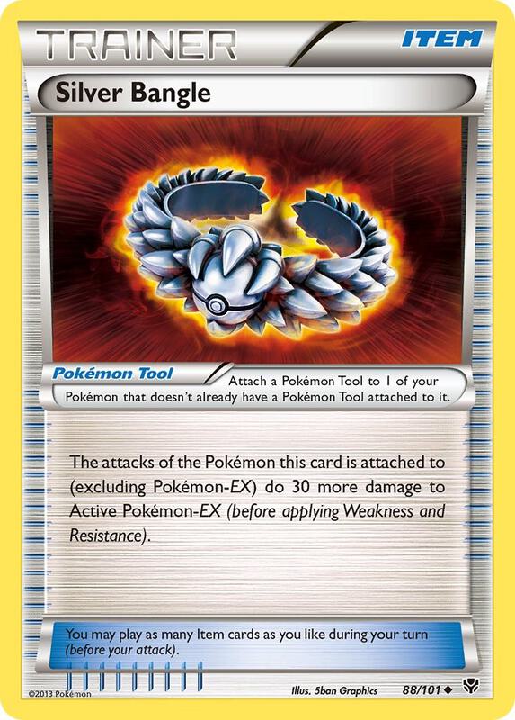 Silver Bangle Pokemon card from Plasma Blast