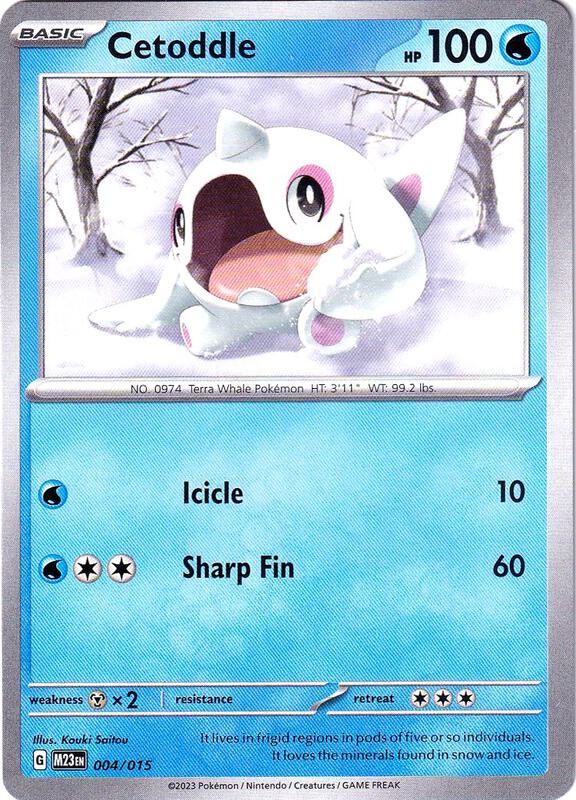 Cetoddle Pokemon card from McDonald's Promos 2023