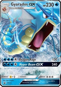 Gyarados GX Pokemon card from SM Black Star Promos