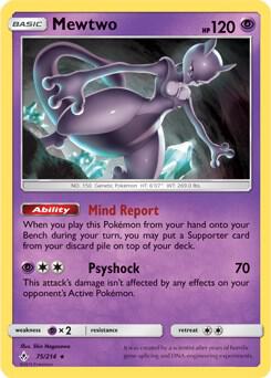 Mewtwo Pokemon card from Deck Exclusives