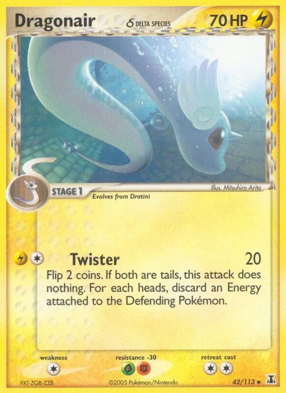 Dragonair Pokemon card from Delta Species