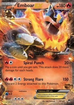 Emboar EX Pokemon card from BREAKpoint