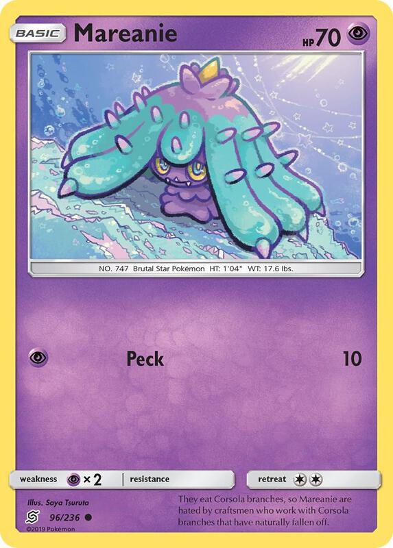 Mareanie Pokemon card from SM - Unified Minds