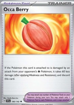 Occa Berry Pokemon card from Stellar Crown